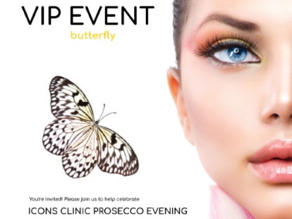 Icons Clinic Prosecco Butterfly VIP Event